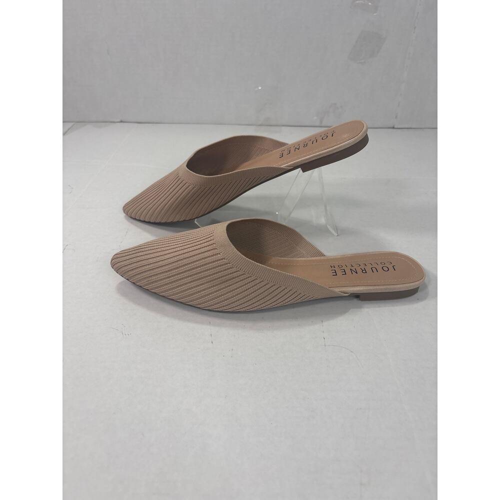 Journee Collection Cloth Upper Cushioned Comfort Slides, Size 9 - Picture 2 of 7